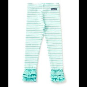 Matilda Jane skipping along ruffle leggings